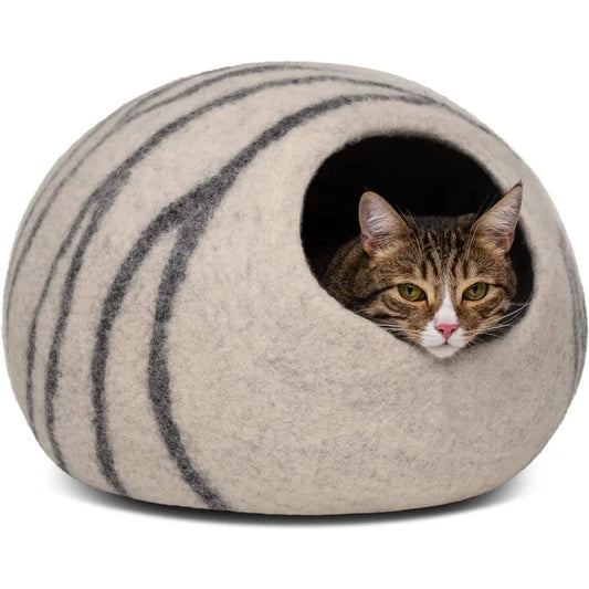 SnuggleNest Felt Cat Cave